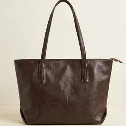 Tote Bag Elegante in Similpelle Marrone – Stile e Praticità Quotidiana