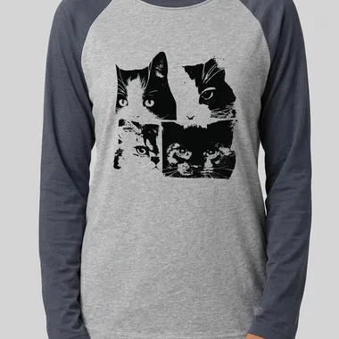 Maglia Raglan Gatti: Stile Originale e Unico