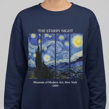 Felpa Notte Stellata Van Gogh MoMA NY