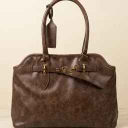 Borsa Tote Elegante con Chiusura Gold a Moschettone