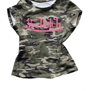 T-shirt Donna Camouflage Verde Grigio