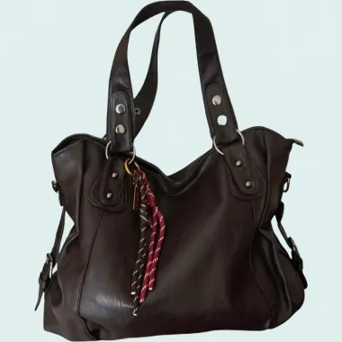 Borsa a Spalla Maxi Marrone